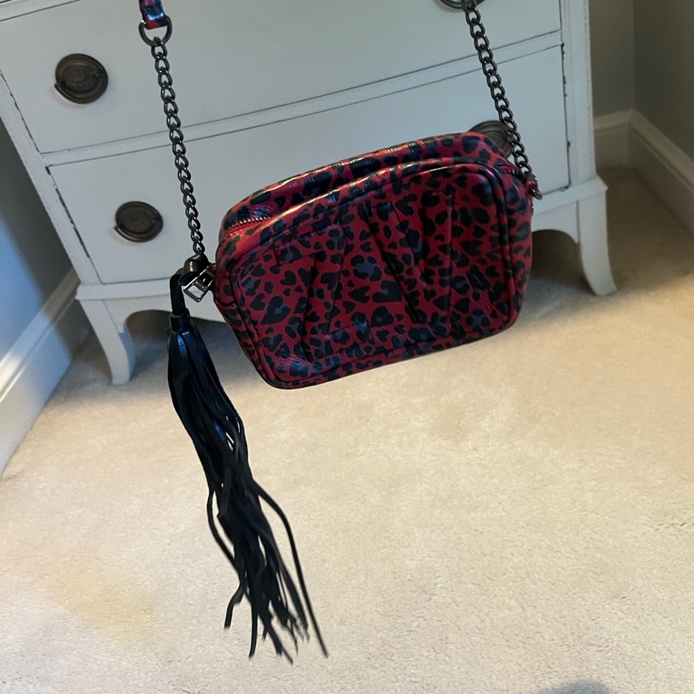 ZADIG & VOLTAIRE LEOPARD SHOULDER BAG - Picture 2 of 2